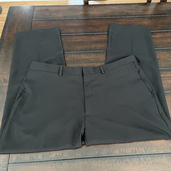 Haggar Stria Men's Flat Front Hidden Expandable Waistband Dress Pant Sz 40/29 - Picture 6 of 8